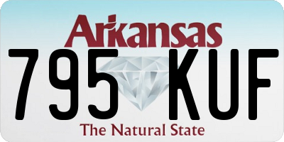 AR license plate 795KUF