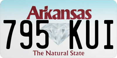 AR license plate 795KUI