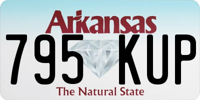 AR license plate 795KUP
