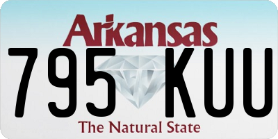 AR license plate 795KUU