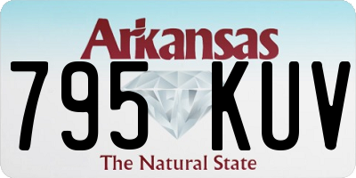 AR license plate 795KUV
