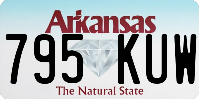AR license plate 795KUW