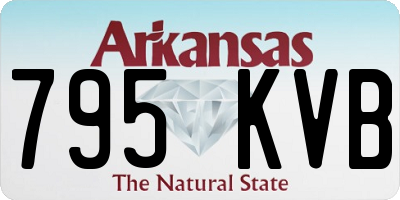 AR license plate 795KVB