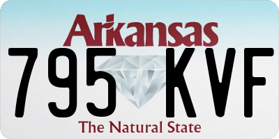 AR license plate 795KVF