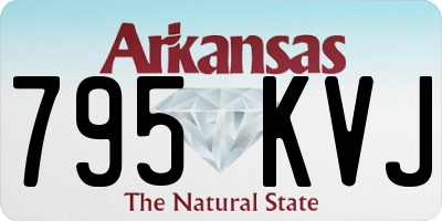 AR license plate 795KVJ