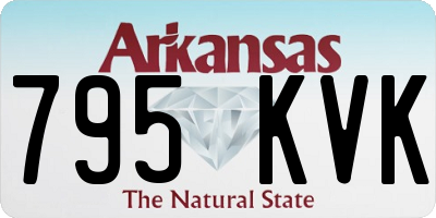 AR license plate 795KVK