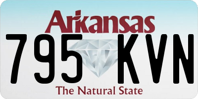 AR license plate 795KVN