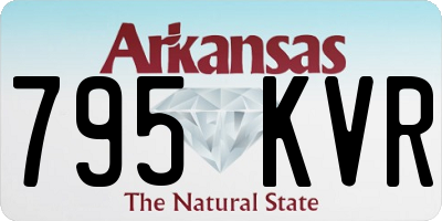 AR license plate 795KVR
