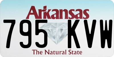 AR license plate 795KVW