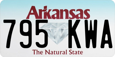 AR license plate 795KWA