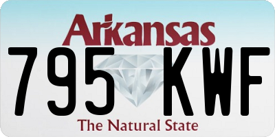 AR license plate 795KWF