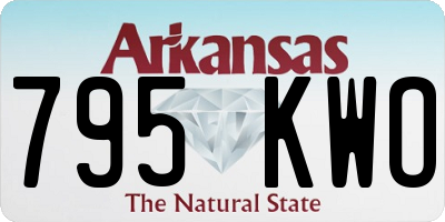 AR license plate 795KWO