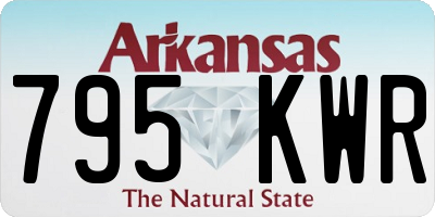 AR license plate 795KWR