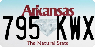 AR license plate 795KWX