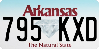 AR license plate 795KXD