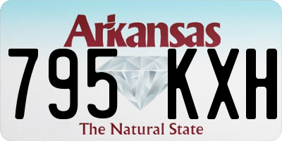 AR license plate 795KXH