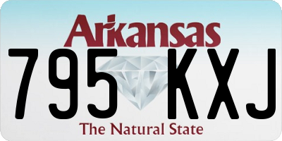 AR license plate 795KXJ