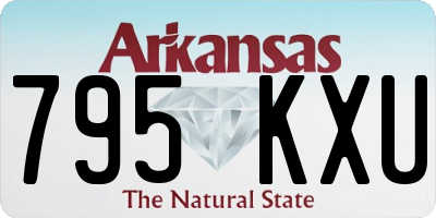AR license plate 795KXU