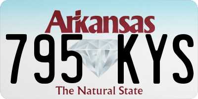 AR license plate 795KYS