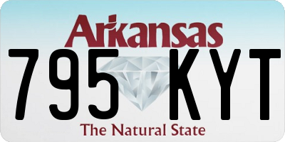 AR license plate 795KYT