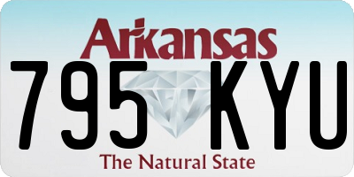 AR license plate 795KYU