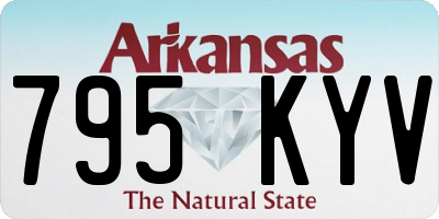 AR license plate 795KYV