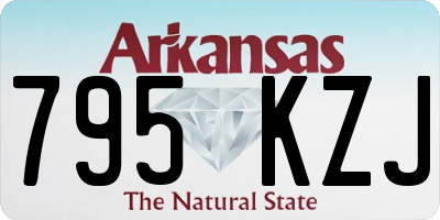 AR license plate 795KZJ