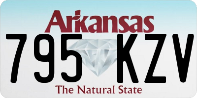 AR license plate 795KZV
