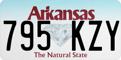AR license plate 795KZY