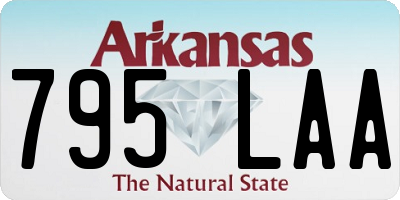 AR license plate 795LAA