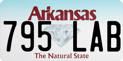 AR license plate 795LAB