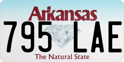 AR license plate 795LAE