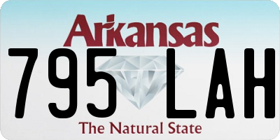 AR license plate 795LAH
