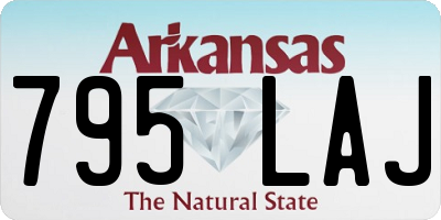 AR license plate 795LAJ