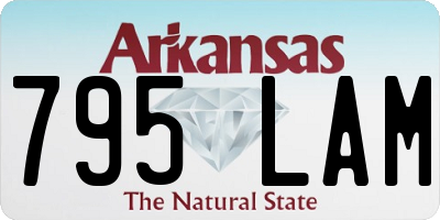 AR license plate 795LAM