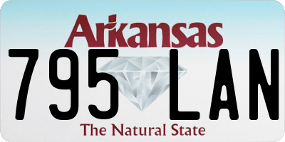 AR license plate 795LAN
