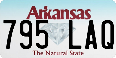 AR license plate 795LAQ
