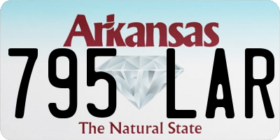 AR license plate 795LAR
