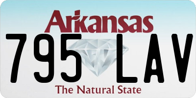 AR license plate 795LAV