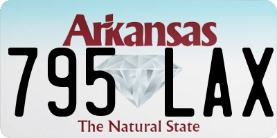 AR license plate 795LAX