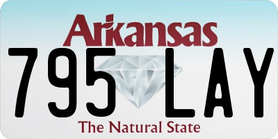 AR license plate 795LAY