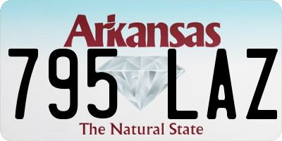 AR license plate 795LAZ