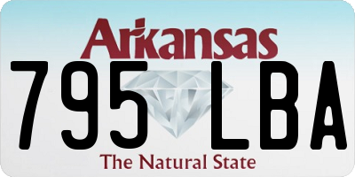 AR license plate 795LBA