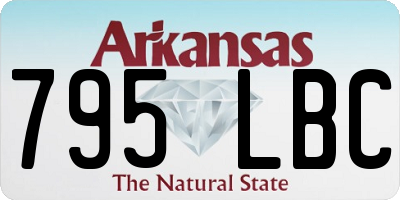 AR license plate 795LBC