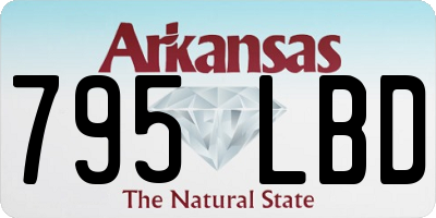 AR license plate 795LBD
