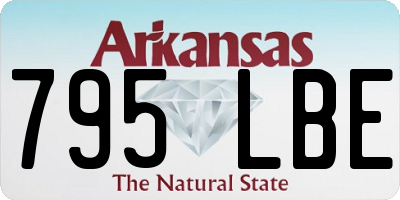 AR license plate 795LBE