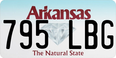 AR license plate 795LBG