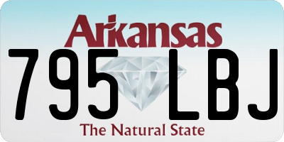 AR license plate 795LBJ