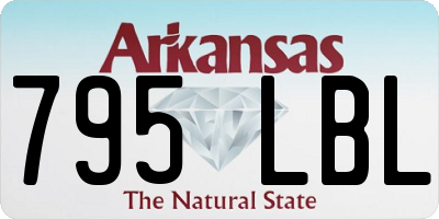 AR license plate 795LBL