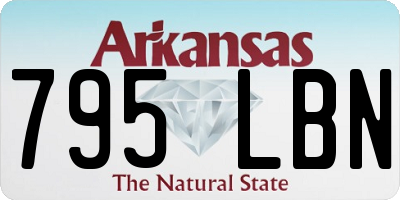 AR license plate 795LBN